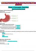 NR293 Pharmacology for Nursing Practice Week 5 Concepts ALL ANSWERS DETAILED 100%CORRECT