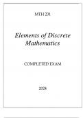 MTH 231 ELEMENTS OF DISCRETE MATHEMATICS COMPLETED EXAM 2024