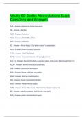 Vituity ED Scribe Abbreviations Exam Questions and Answers