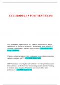 CCC MODULE 5 POST TEST EXAM