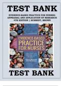 EVIDENCE-BASED PRACTICE FOR NURSES- APPRAISAL AND APPLICATION OF RESEARCH 4TH EDITION SCHMIDT, BROWN