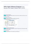 SAFe Agile Software Engineer Exam Questions with Complete Solutions (100% Correct)