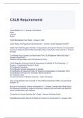 CSLB Requirements Exam Questions and Answers