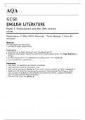 AQA GCSE ENGLISH LITERATURE Paper 1 JUNE 2023 QUESTION PAPER: Shakespeare and the 19th-century novel