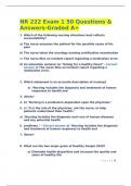 NR 222 Exam 1 50 Questions & Answers-Graded A+.