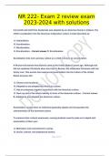 NR 222- Exam 2 review exam 2023-2024 with solutions.