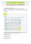 Accounting Unit 3 Challenge 2 GRADED A + ALL ANSWERS VERIFIED Accounting Unit 3 Challenge 2 GRADED A + ALL ANSWERS VERIFIED Accounting Unit 3 Challenge 2 GRADED A + ALL ANSWERS VERIFIED Accounting Unit 3 Challenge 2 GRADED A + ALL ANSWERS VERIFIED Account
