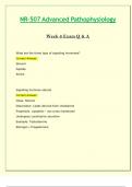 NR507 / NR 507 Week 6 Exam Q & A (Latest 2024 / 2025): Advanced Pathophysiology - Chamberlain