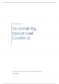Volledige samenvatting Operational Excellence  '23-'24 (ERP + Quality Mgmt)  (slides + boek + lesnotities)