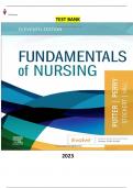 Test Bank  for Fundamentals of Nursing 11th Edition by Patricia A. Potter, Anne G. Perry , Patricia A. Stockert & Amy Hall - Complete, Elaborated & Latest Test Bank. ALL Chapters (1-30) Included & Updated.