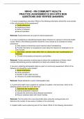 NR442 - RN COMMUNITY HEALTH PRACTICE ASSESSMENT B 2024 WITH NGN QUESTIONS AND VERFIED ANSWERS 