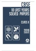 CBSE Class 10 2009-19 Solved Papers 6  Subjects