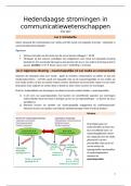 Samenvatting Hedendaagse Stromingen in Communicatiewetenschap