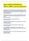 2023 NFHS FOOTBALL TEST (100% correct answers)