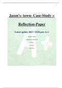 Jason's- town- Case-Study = Reflection-Paper Latest update 2023 / 2024 pass A++ Student's Name Institutional Affiliation Course Instructor Due Date 2 Jason's Case Study – Reflection Paper Risk and Protective Factors Risk factors tend to increase 