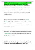 ACAAI Review for the Allergy & Immunology Boards ALL CHAPTERS (409 Questions answered) Latest 2024