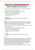 HESI PN COMPREHENSIVE EXIT EXAM 20232024 1. The nurse is administering pain medication for several patients. Which patient does the nurse administer medication to first? a. The patient who needs to be premedicated before walking b. The patient who has