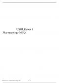 Pharmacology MCQ questions in Central Nervous System for USMLE step 1