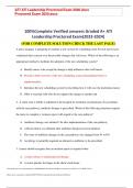 100%Complete Verified answers Graded A+ ATI Leadership Proctored Exam(2023-2024) (FOR COMPLETE SOLUTION CHECK THE LAST PAGE) A nurse manager is preparing to institute a new system for scheduling staff. Several nurses have verbalized their concern over the