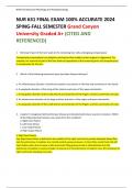 NUR 631 FINAL EXAM 100% ACCURATE 2024 SPING-FALL SEMESTER Grand Canyon University Graded A+ (CITED AND REFERENCED) ALL 150 QUESTIONS