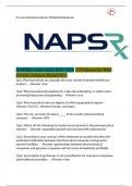 NAPSRx exam latest 2023-2024 272 Questions With Correct Answers Rated (A+).