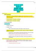 Critical Care Exam 3 Guide.Latest Update 2022/ 2024