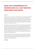 NGN) 2023 FUNDAMENTALS OF NURSING (NUR 211) GAIT ANALYSIS SIMPLIFIED CLASS NOTES