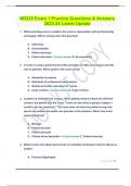 NR222 Exam 1 Practice Questions & Answers 2023-24 Latest Update