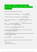 AESC EXAM 1 KIEPPER UGA 2024 LATEST UPDATE WITH 100% CORRECT ANSWERS