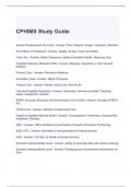 CPHIMS Study Guide with complete solutions