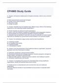 CPHIMS Study Guide with complete solutions | Graded A