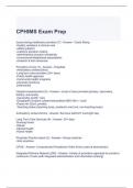 CPHIMS Exam Prep Questions and Answers 100% correct