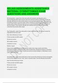 RELIAS ASSESSMENTS ASSISTANCE MATERIAL DYSRHYTHMIAS EXAM QUESTIONS AND ANSWERS