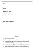 OCR  GCSE  Mathematics - Paper 3 J560/03: Paper 3 (Foundation