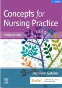 CONCEPTS FOR NURSING PRACTICE, 3RD EDITION GIDDENS TEST BANK