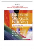 Test Bank For Medical-Surgical Nursing  Concepts for Interprofessional Collaborative Care  9th Edition By Donna D. Ignatavicius, M. Linda Workman, Cherie Rebar |All Chapters,  Year-2023/2024|