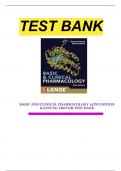 Test Bank for Basic and Clinical Pharmacology 15th Edition Katzung Trevor |COMPLETE