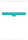 MED SURG 2 EXAM 1-Comprehensive Review of Medical Surgical Nursing II Exam