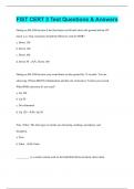 FIST CERT 3 Test Questions & Answers 