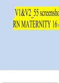 2024 MATERNITY BRAND NEW REAL AUTHENTIC RN HESI EXIT VERSION 1 (V1) & V2 TEST BANK SCREENSHOTS (ALL 55 QUESTIONS & ANSWERS): Next Generation Format ALL 100% CORRECT – GUARANTEED A+ GRADE BOOSTER UPDATES