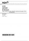 AQA GCSE HISTORY 8145/2A/C Paper 2 Section A/C Britain: Migration, empires and the people: c790 to the present day Mark scheme June 2023