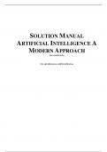 Instructor’s Manual:Exercise Solutions for Artiﬁcial Intelligence A Modern Approach Second Edition Stuart J. Russell and Peter Norvig ISBN: 0-13-090376-0