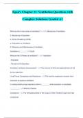 Egan's Chapter 11- Ventilation Questions with Complete Solutions Graded A+