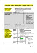 ESSENTIALS OF NURSING RESEARCH STUDY GUIDE