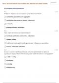 NR-436: | NR 436 RN COMMUNITY HEALTH NURSING TRIAL EXAM 6 QUESTIONS WITH CORRECT ANSWERS