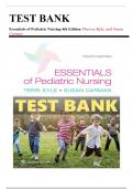 Test Bank for Essentials of Pediatric Nursing 4th Edition by Tleheresa Ky and Susan Carman 9781975139841 Chapter 1-29 | Complete Guide A+