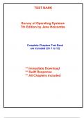 Test Bank for Survey of Operating Systems, 7th Edition Holcombe (All Chapters included)