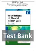 FULLTest Bank Foundations of Mental Health Care 8th Edition by Morrison-Valfre- NEWEST VERSION TESTBANK