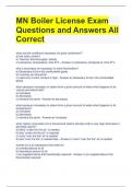 Bundle For Boiler License Exam Questions with All Correct Answers