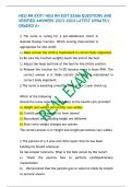 HESI RN EXIT/ HESI RN EXIT EXAM QUESTIONS AND VERIFIED ANSWERS 2023-2024 LATEST UPDATE// GRADED A+ 